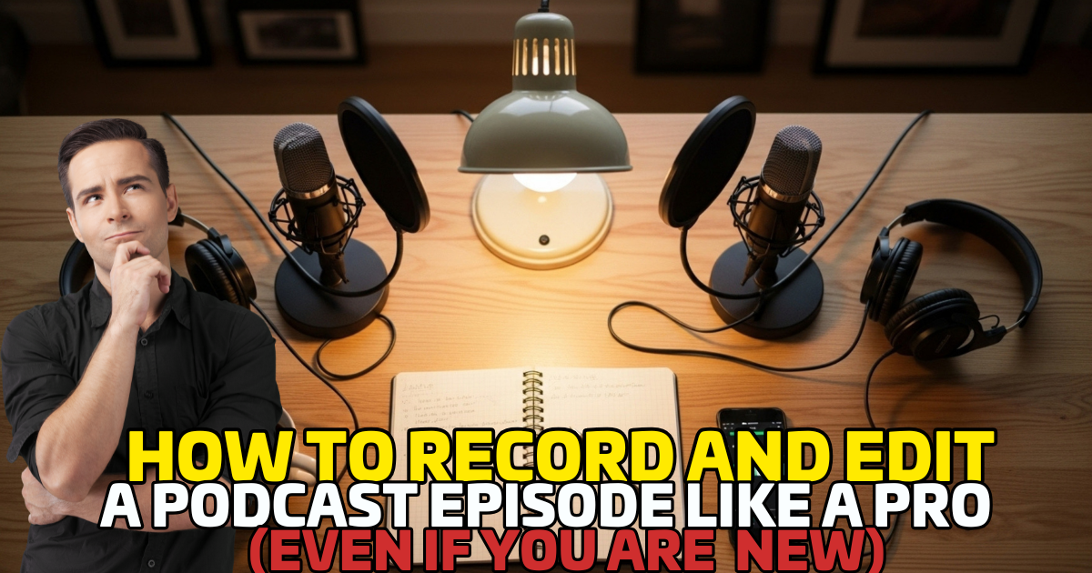 How to Record and Edit a Podcast Episode Like a Pro (Even If You Are New)