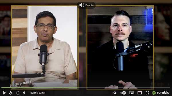 Jeremy Ryan Slate podcast booking on The Dinesh D'Souza Show - Command Your Brand placement