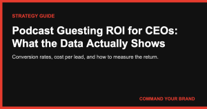 Podcast Guesting ROI for CEOs: What the Data Actually Shows