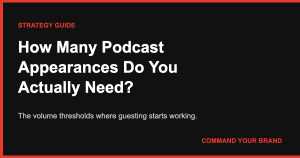 How Many Podcast Appearances Do You Actually Need to See Results?