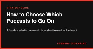 How to Choose Which Podcasts to Go On: A Founder’s Selection Framework