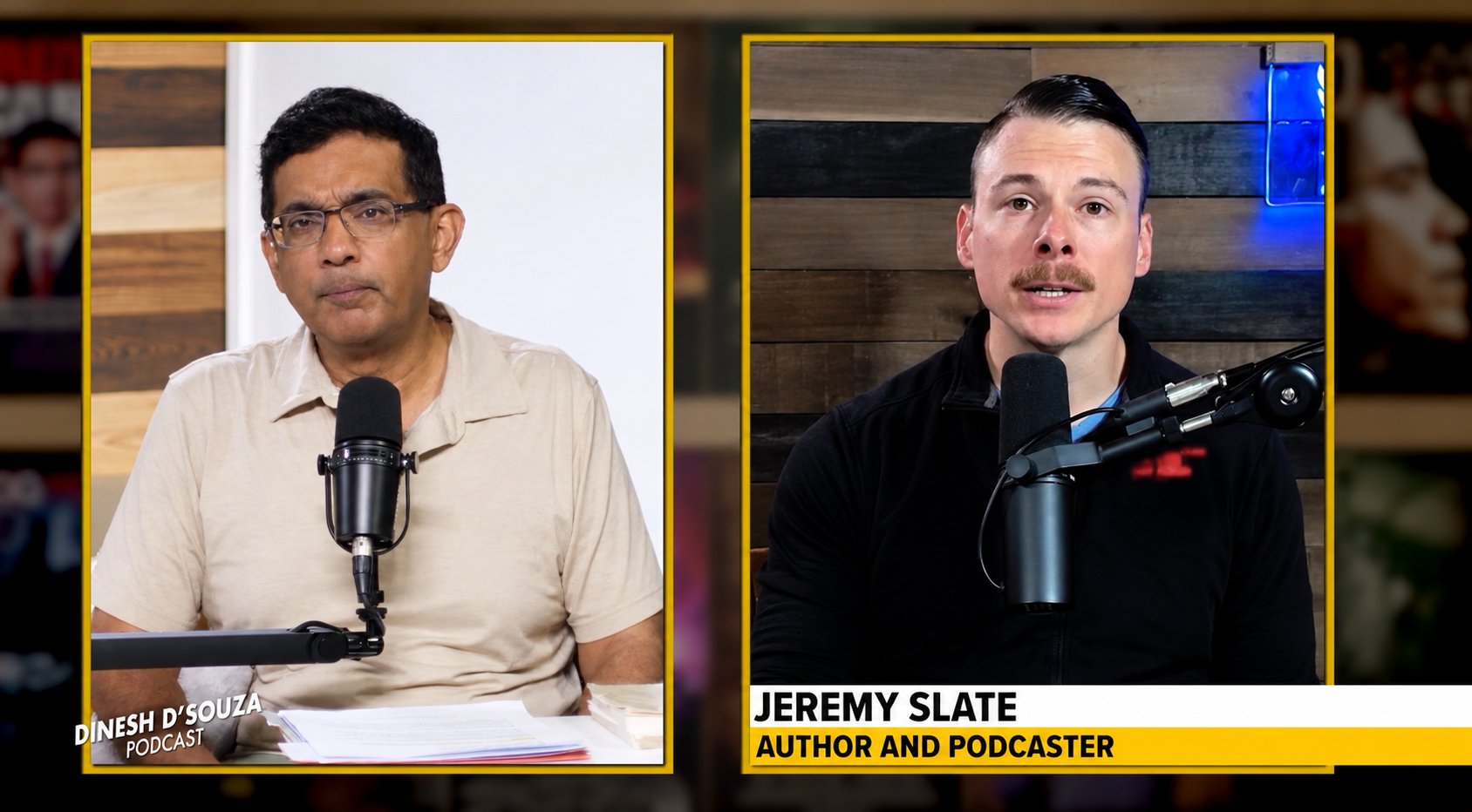 Jeremy Ryan Slate podcast booking on The Dinesh D'Souza Show - Command Your Brand placement