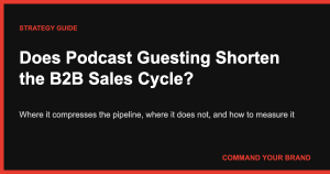 Does Podcast Guesting Shorten the B2B Sales Cycle? What Founders Should Expect
